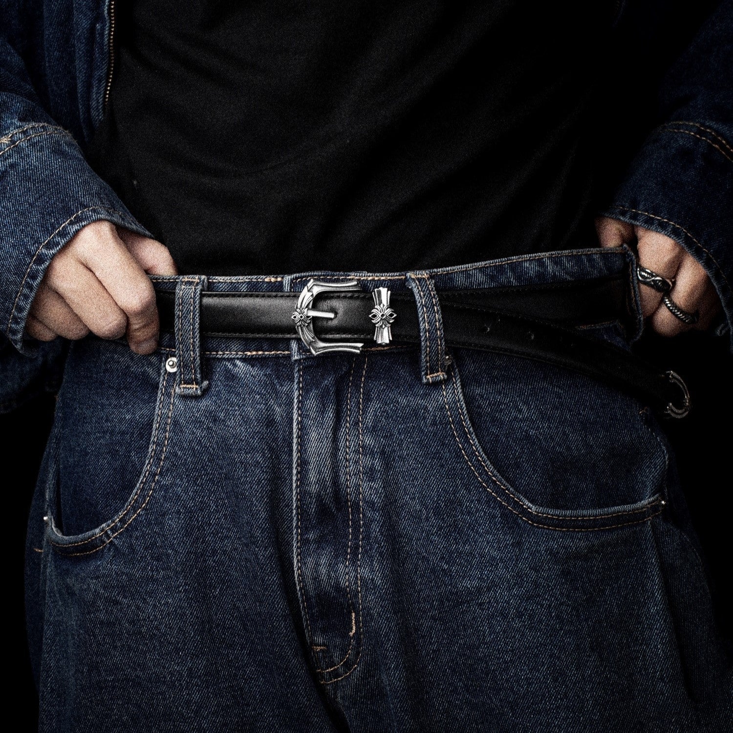 Belt Scottish Black Silver - Image 9