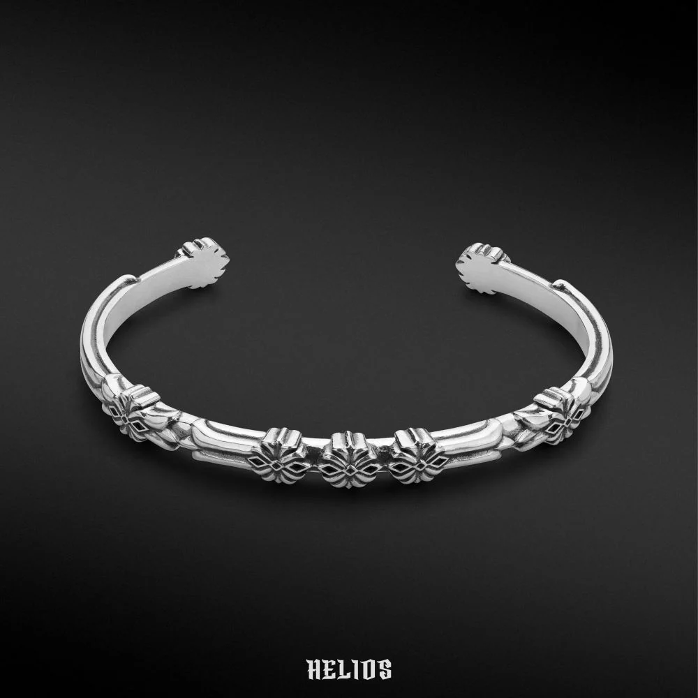 LOTUS ATITLÁN CUFF Helios Black Silver