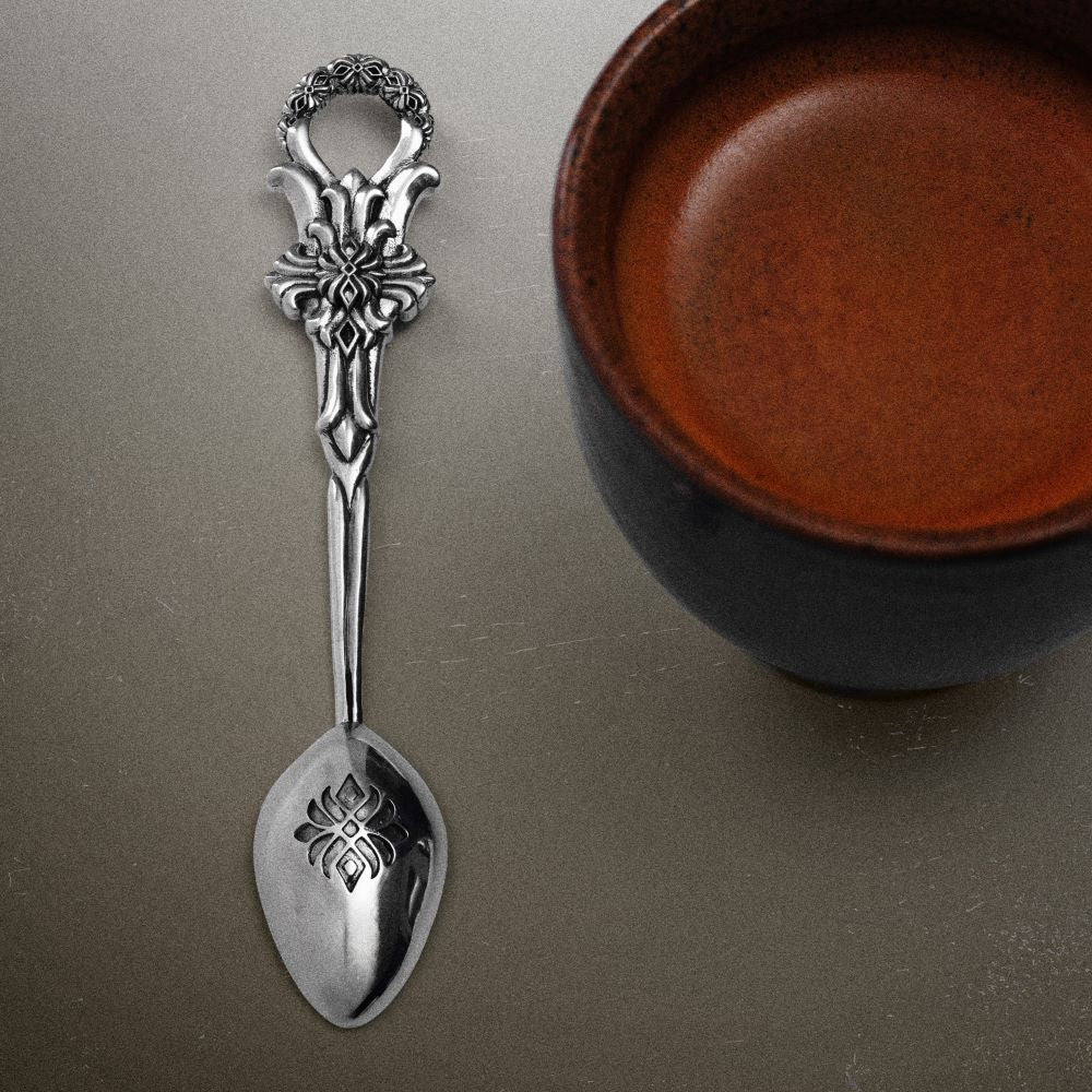 Lotus Serene Black Silver Spoon - Image 5