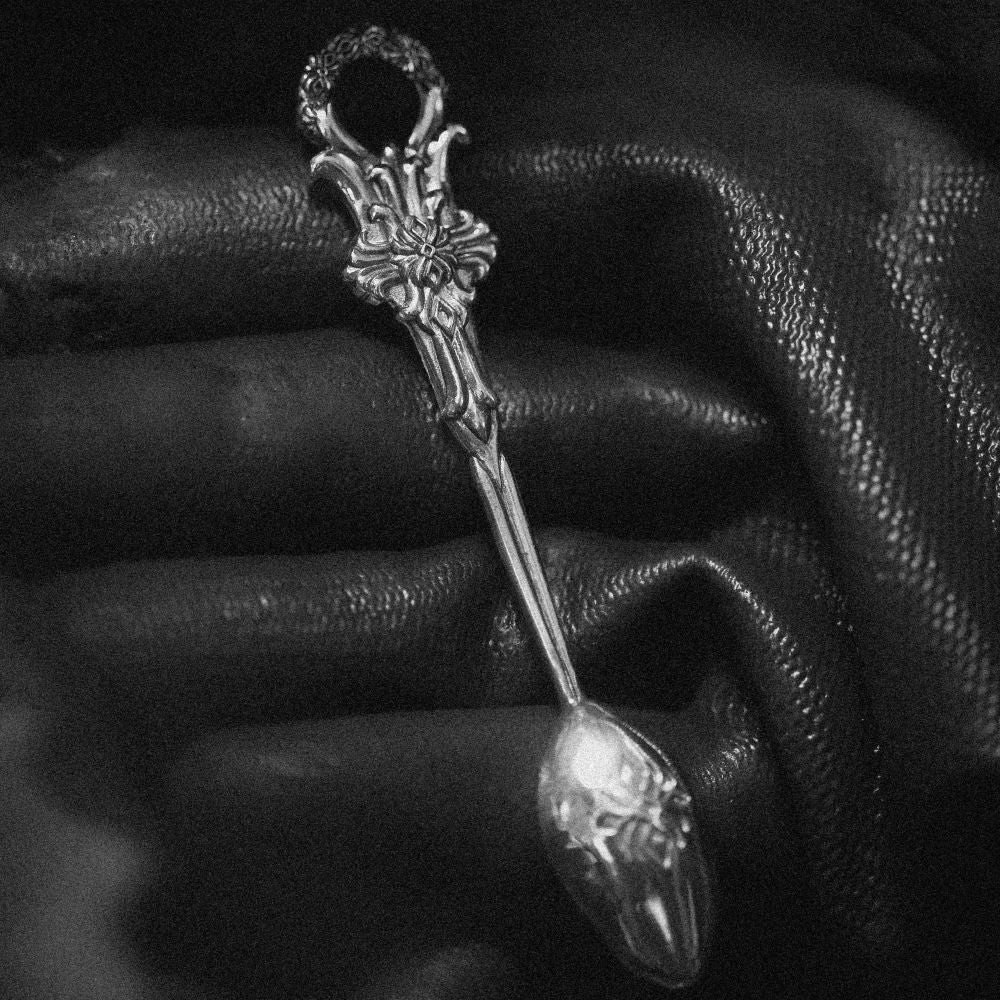 Lotus Serene Black Silver Spoon - Image 7