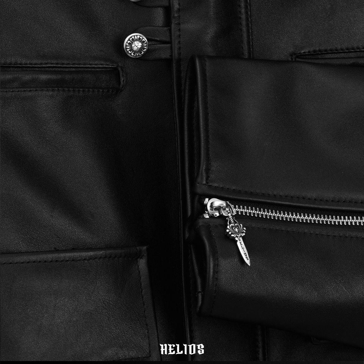Men Armor Leather Jacket Helios X T-Project - Image 10